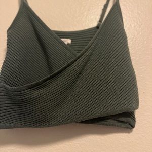 Grass green crop top